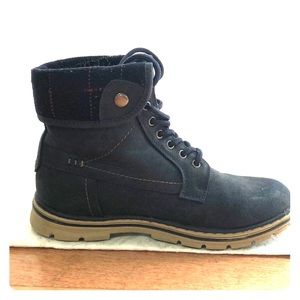 Cliffs by White Mountain Navy Blue Combat Boots